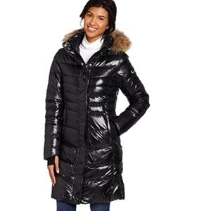 Lole Katie L Edition Long Coat Real Fur Parka